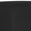 vidaXL Ensemble de canapés 4 pcs avec coussins noir tissu microfibre