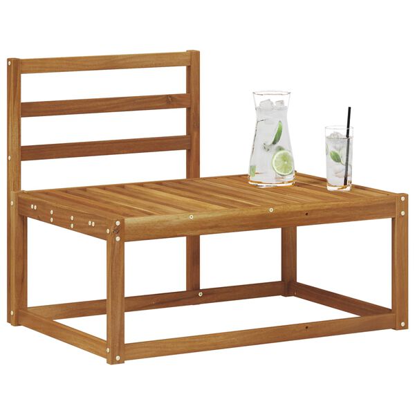 vidaXL Canap&eacute; d'ext&eacute;rieur en bout Naturel 91 x 63 x 73 cm