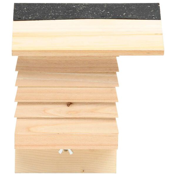 vidaXL H&ocirc;tel d'abeilles Bois de sapin massif 22x20x20 cm