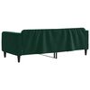 vidaXL Lit de repos sans matelas vert fonc&eacute; 90x200 cm velours