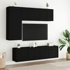 vidaXL Meuble TV mural noir 60x30x41 cm