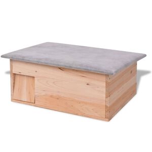 vidaXL Cabane pour h&eacute;risson 45 x 33 x2 2 cm Bois