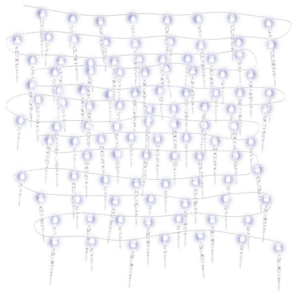 vidaXL Guirlande lumineuse de Noël 200 LED Blanc froid 20 m Acrylique PVC