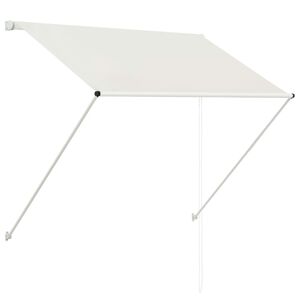 vidaXL Auvent r&eacute;tractable 100x150 cm Cr&egrave;me