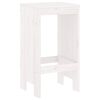 vidaXL Tabourets de bar lot de 2 blanc 40x36x75 cm bois massif de pin