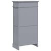 vidaXL Armoire &agrave; chaussures Gris 50 x 28 x 98 cm Bois de Paulownia