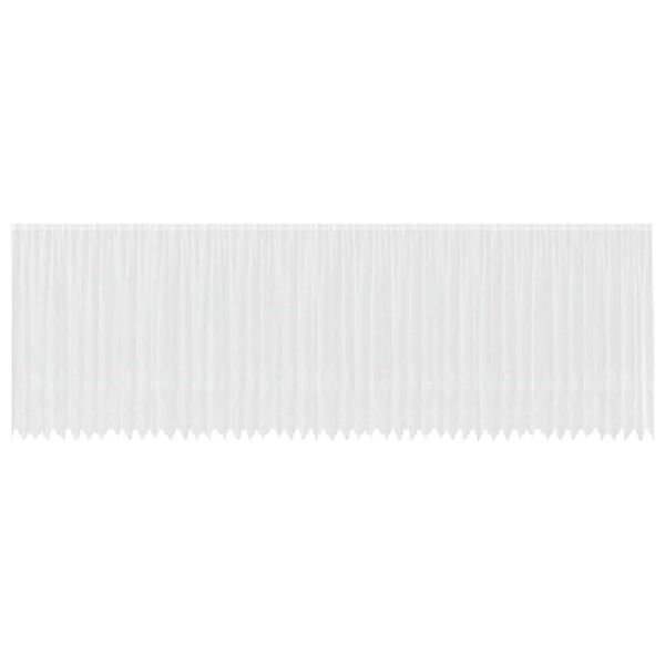 vidaXL Rideau en Dentelle Floral Blanc 240 x 1200 cm Polyester