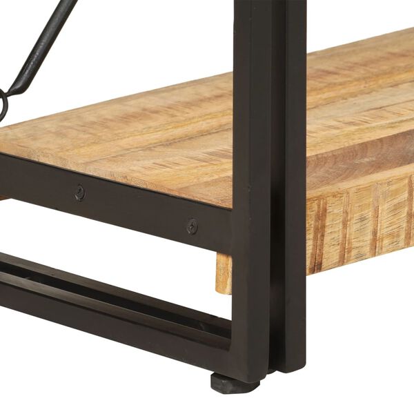 vidaXL Biblioth&egrave;que &agrave; 3 niveaux 90x30x80 cm Bois de manguier massif