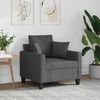 vidaXL Fauteuil Gris fonc&eacute; 60 cm Tissu