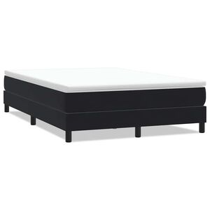 vidaXL Sommier &agrave; lattes de lit sans matelas noir 160x220 cm velours
