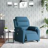 vidaXL Fauteuil inclinable de massage &eacute;lectrique bleu velours