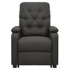 vidaXL Fauteuil de massage inclinable Gris foncé Tissu
