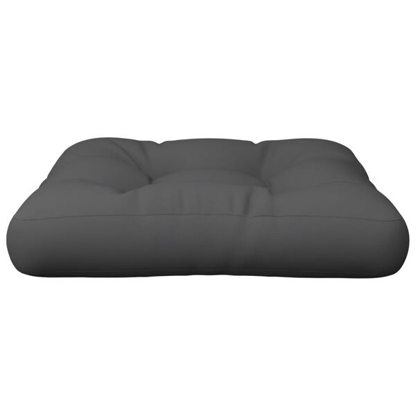 vidaXL Coussin de palette anthracite 60x60x12 cm tissu