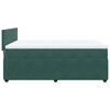 vidaXL Sommier &agrave; lattes de lit et matelas Vert fonc&eacute; 140x190cm Velours