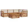 vidaXL Ensemble de canap&eacute;s d'ext&eacute;rieur 5 pc Naturel