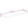 vidaXL Dessus de table rectangulaire bois massif de manguier brut