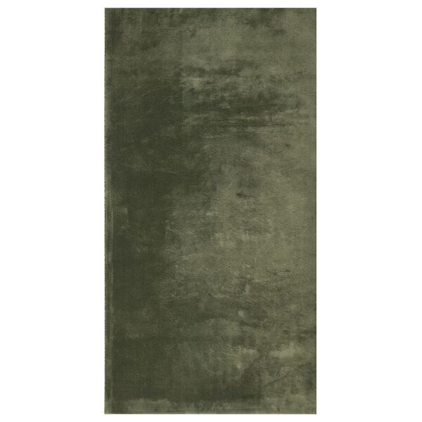 vidaXL Tapis HUARTE &agrave; poils courts doux et lavable vert for&ecirc;t 80x150cm