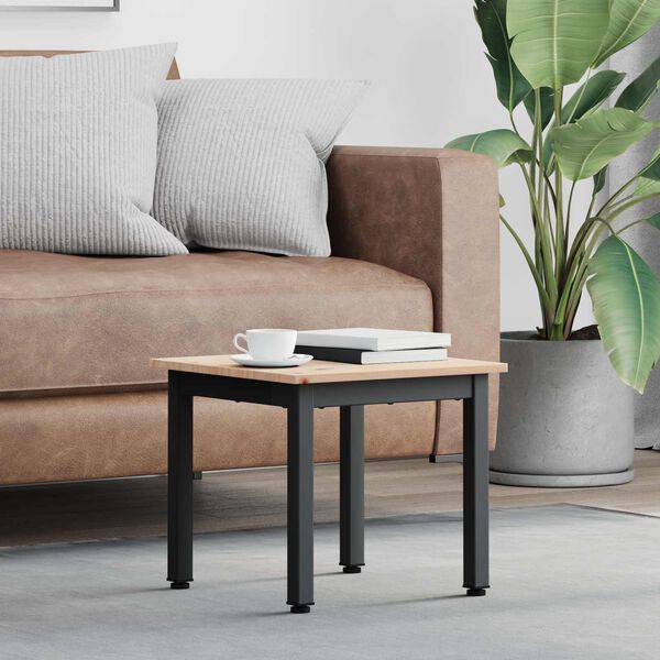 vidaXL Table basse Blanc 60 x 50 x 36 cm Bois de pin massif