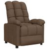 vidaXL Fauteuil inclinable Marron Tissu