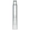 vidaXL Panier de gabions arqué 400x30x160/180 cm Fer galvanisé