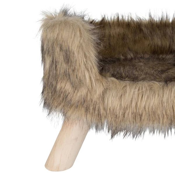 DISTRICT70 Lit en peluche pour chats NORDIC Mocca