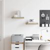 vidaXL &Eacute;tag&egrave;res murales flottantes 2 pcs ch&ecirc;ne 40x23x3,8 cm MDF
