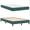 vidaXL Lit &agrave; ressorts avec matelas Vert fonc&eacute; 120 x 220 cm tissu