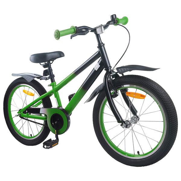 vidaXL V&eacute;lo pour Enfants 18 Pouces pour les 5-7 ans Bleu Noir