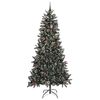 vidaXL Sapin de No&euml;l artificiel Vert 240 cm PVC, plastique et acier