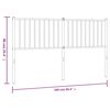 vidaXL Tête de lit métal noir 160 cm