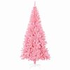 vidaXL Sapin de No&euml;l avec 300 LED avec support Rose 180 cm PVC