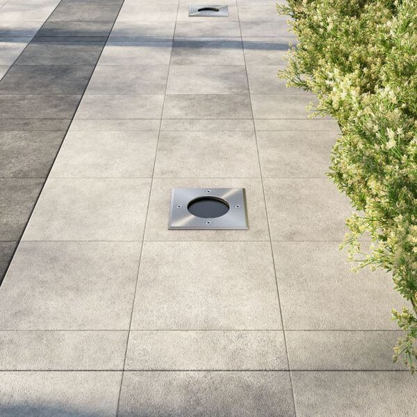 vidaXL Lampes encastr&eacute;es au sol d'ext&eacute;rieur 3 pcs Carr&eacute;