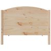 vidaXL Cadre de lit sans matelas 100x200 cm bois massif de pin