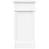 vidaXL Armoire &agrave; chaussures Blanc 50 x 28 x 58 cm Bois de Paulownia