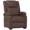 vidaXL Fauteuil de massage Marron Similicuir