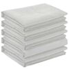 vidaXL Tissu de Table 5 pc ovale Blanc 160 x 220 cm