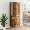 vidaXL Haut Armoire Bois Ancien 69,5 x 34 x 180 cm Bois d'ing&eacute;nierie