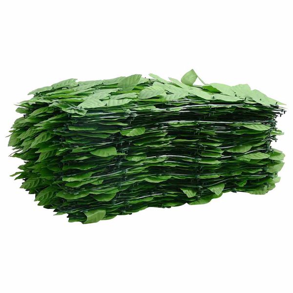 vidaXL Écran de balcon avec feuilles vert 500x150 cm