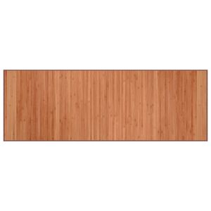 vidaXL Tapis rectangulaire marron 70x200 cm bambou