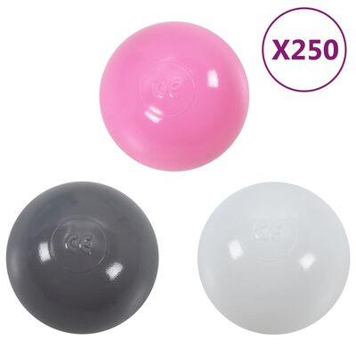 vidaXL Balles de jeu 250 pcs multicolore