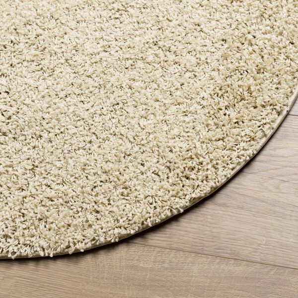 vidaXL Tapis shaggy PAMPLONA poils longs moderne dor&eacute; &Oslash; 240 cm