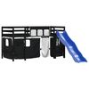 vidaXL Lit mezzanine enfants avec rideaux sans matelas 90x190 cm