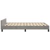 vidaXL Cadre de lit sans matelas gris clair 120x200 cm velours