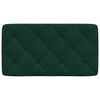 vidaXL Coussin de t&ecirc;te de lit vert fonc&eacute; 80 cm velours