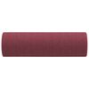vidaXL Coussins d&eacute;coratifs lot de 2 Rouge bordeaux &Oslash;15x50 cm Tissu