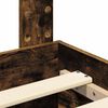 vidaXL Cadre de lit Ch&ecirc;ne fum&eacute; 135 x 190 cm Bois d'ing&eacute;nierie