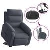 vidaXL Fauteuil inclinable &eacute;lectrique gris fonc&eacute; velours