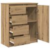 vidaXL Buffet avec tiroirs ch&ecirc;ne artisanal 71x35x84 cm bois ing&eacute;nierie