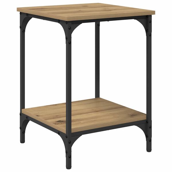 vidaXL Table basse Chêne artisanal 40 x 40 x 55 cm Bois d'ingénierie