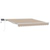 vidaXL Auvent R&eacute;tractable Beige 350 x 250 cm Tissu et acier